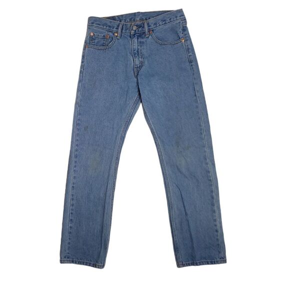VINTAGE Levi's‎ 505 straight leg medium wash unisex denim jeans 30x30 - Picture 1 of 14